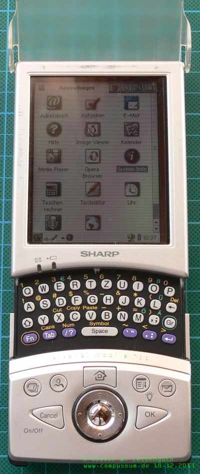 Sharp Zaurus SL5500G Tastatur