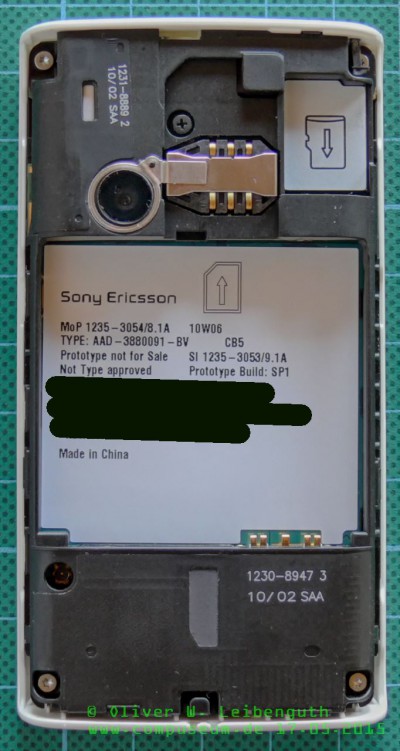 Sony Ericsson Xperia X8 innen