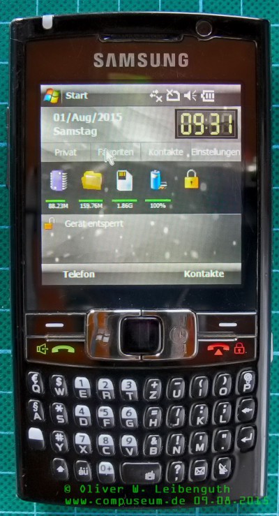 Samsung SGH-i780 Vorderseite